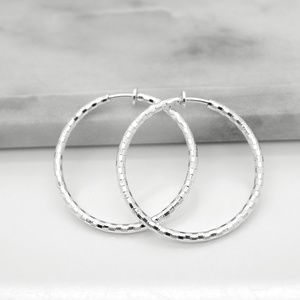 Hard to find Clip On Hoop Earrings 1.25